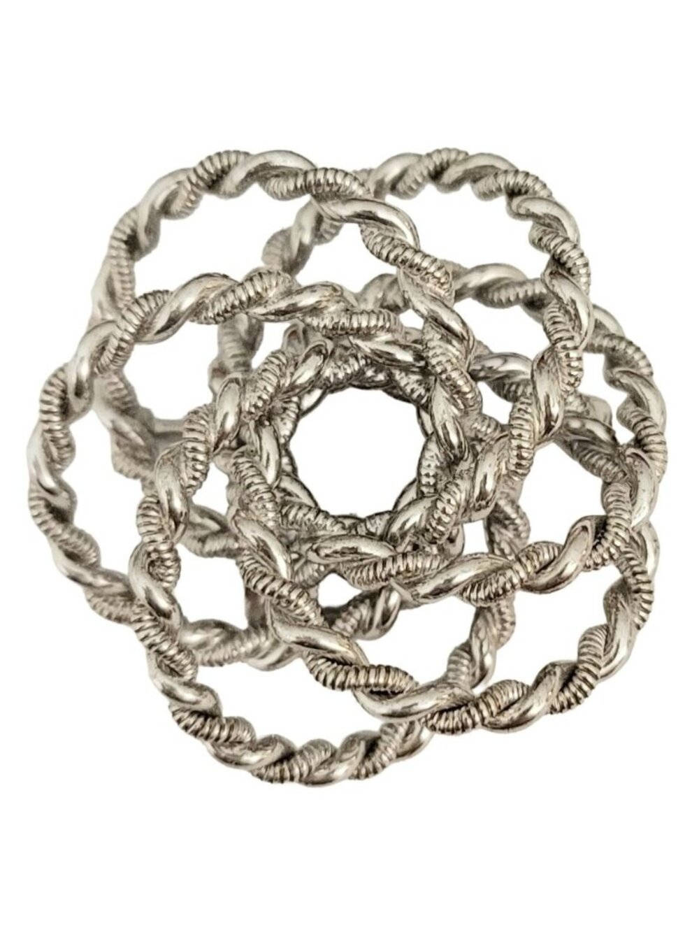 Sterling Alice Caviness Love, Mobius, Eternity Knot Brooch Pin, Signed